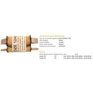 Cewka zapłonowa do Suzuki PE 175 i RS 175 - OEM 32150-40520 + 32140-39160