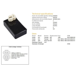 Moduł zapłonu CDI do Honda XL 600V Transalp i XRV 650 Africa Twin