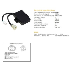 Moduł zapłonu CDI Yamaha YFZ 350 Banshee '97 - 3GG-85540-10-00