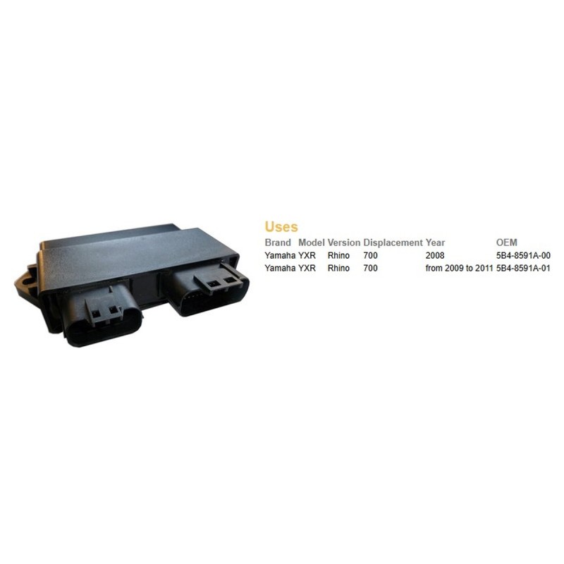 Moduł zapłonu CDI Yamaha YXR 700 Rhino '08-'11 (OEM 5B4-8591A-00, 5B4-8591A-01)