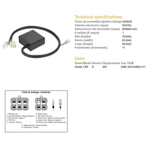 Moduł zapłonu CDI Honda CRF 450R '08 (30410-MEN-A11)
