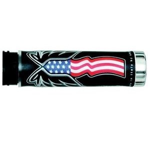 Manetki HARRI\'S FLAGA USA CHROM 130mm/22mm CZARNY/CZERWONY/NIEBIESKI