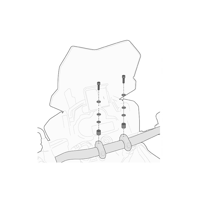 Kappa Zestaw Montażowy do Mocowania Smart Bar Honda / Suzuki / Kawasaki