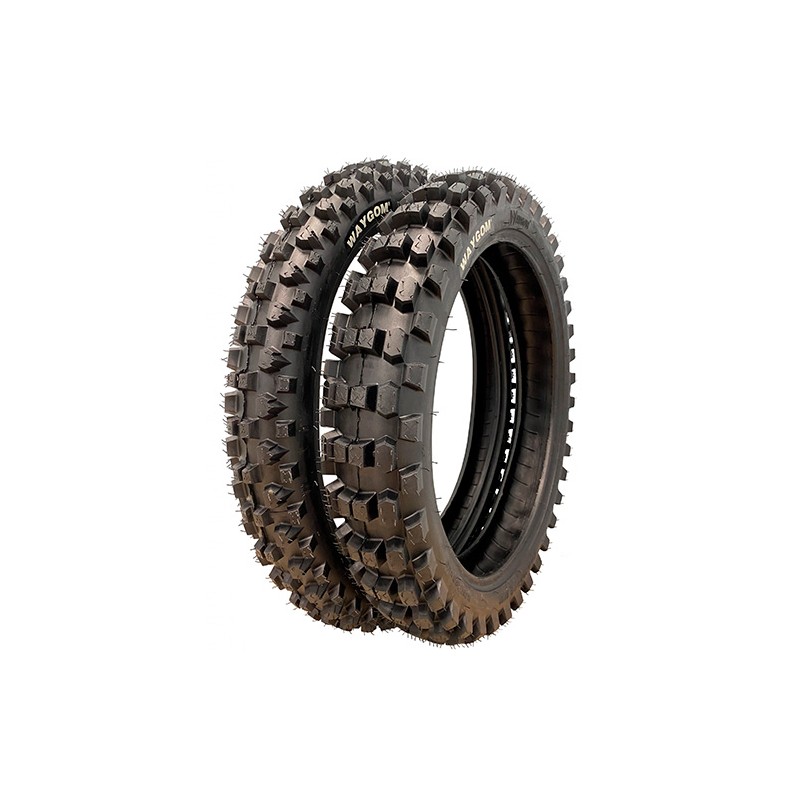 WAYCOM (WAYGOM) OPONA 70/100-17 MOTOCROSS MIXT 40L FRONT PRZÓD