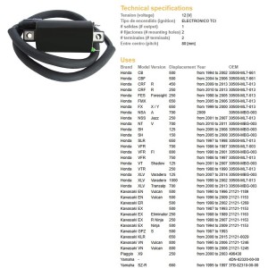 Cewka zapłonowa do motocykli Honda, Kawasaki i Yamaha