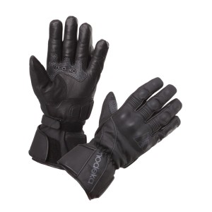 Rękawice skórzane długie Modeka Stavanger czarne rozmiar 8