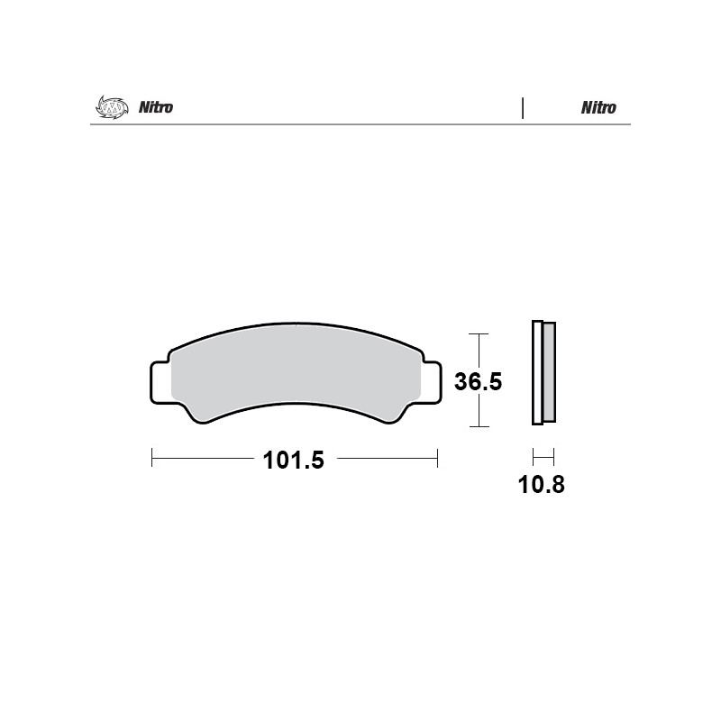 Klocki hamulcowe MOTO-MASTER KH726 do CF MOTO C-FORCE 450/520/625/85 (przód)