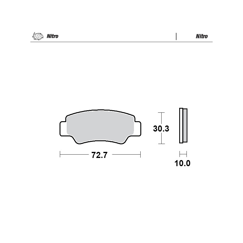 Klocki hamulcowe MOTO-MASTER KH747 Sinter Metal Enduro do CF Moto C-Force i Z-Force