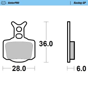 MOTO-MASTER KLOCKI HAMULCOWE KH SINTER METAL RACING: 12 PRZÓD/TYŁ KTM 50 SX '24-