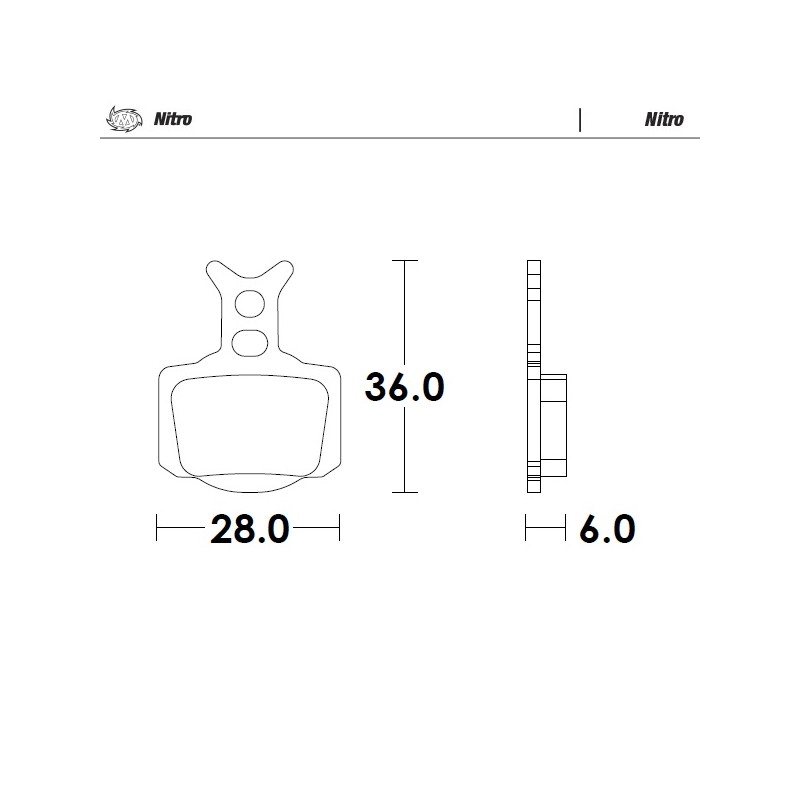 Klocki hamulcowe MOTO-MASTER Sinter Metal Enduro 21 (Nitro) do KTM 50 SX, SX-E3/5 E-Bike, Husqvarna TC 50