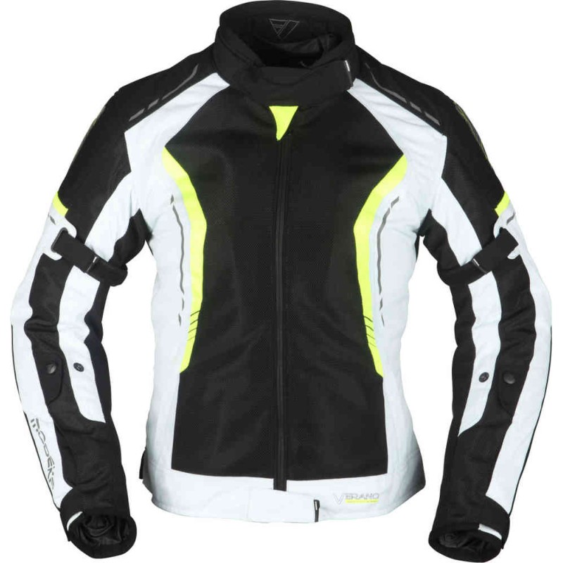 Modeka Kurtka Khao Air Czarno-Popielato-Neonowa Rozmiar 4XL