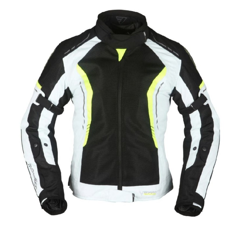 Kurtka damska Modeka Khao Air, czarno-popielato-neonowa, rozmiar 44