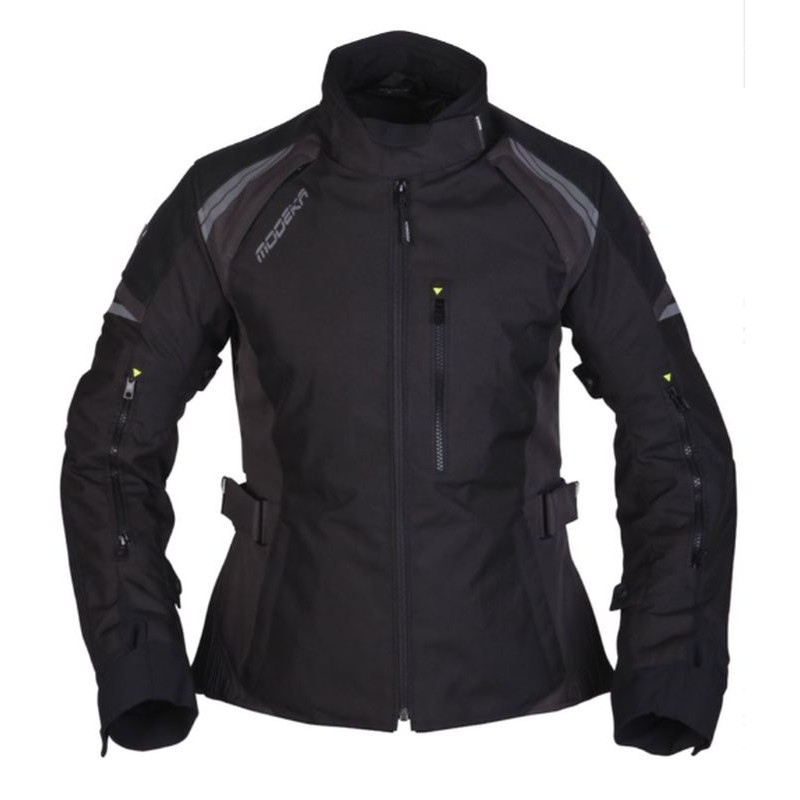 Kurtka damska MODEKA AMBERLY w kolorze czarno-ciężkim szarym rozmiar 38