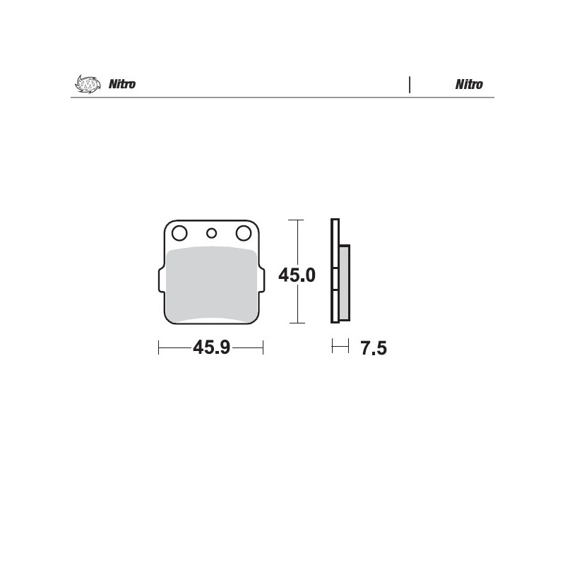 Klocki hamulcowe MOTO-MASTER KH84 Sinter Metal Enduro do Yamaha YZ 65, YZ 85, YFM 350 Warrior
