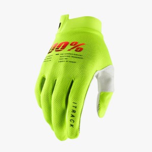 100 procent rękawice iTrack Fluo Yellow XL - Rękawice offroad