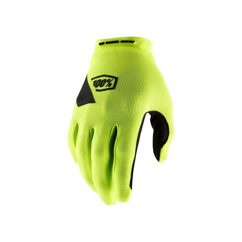 100% Ridecamp Gloves Fluo Yellow - Rękawice Offroad
