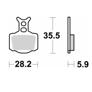 SBS KLOCKI HAMULCOWE OFF-ROAD RACING SINTER KOLOR ZŁOTY PRZÓD/TYŁ KTM 50 SX '24-, SX-E3/5 E-BIKE '23-, HUSQVARNA TC 50 '24-
