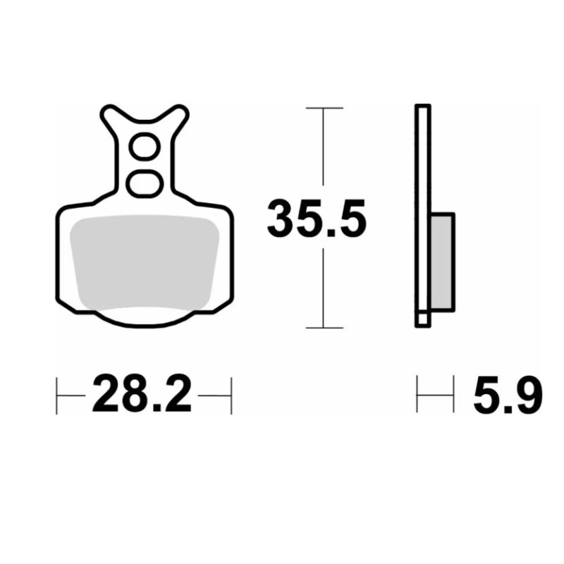 SBS KLOCKI HAMULCOWE OFF-ROAD SINTER KOLOR ZŁOTY PRZÓD/TYŁ KTM 50 SX '24-, SX-E3/5 E-BIKE '23-, HUSQVARNA TC 50 '24-, EE 3/5