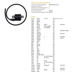 Cewka zapłonowa do motocykli Beta, Gilera, Honda, Suzuki, Yamaha