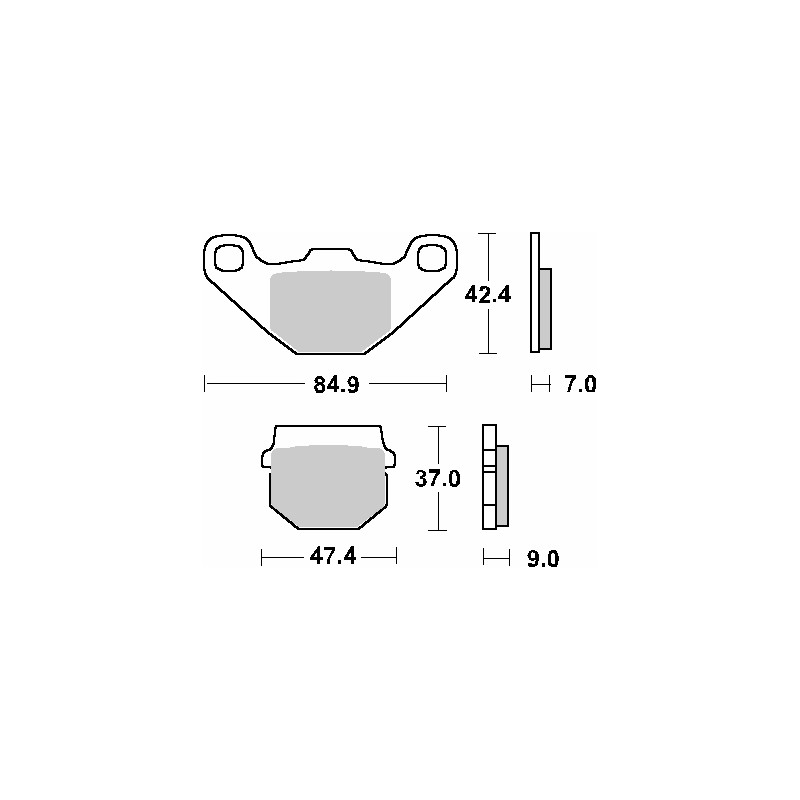 Klocki hamulcowe ceramiczne do Aprilii RS4 50, Piaggio Vespy NRG 50, Suzuki AH 5