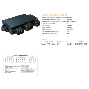 Moduł zapłonu CDI Yamaha YFM 660 Raptor '04-'05 - OEM-5LP-85540-30