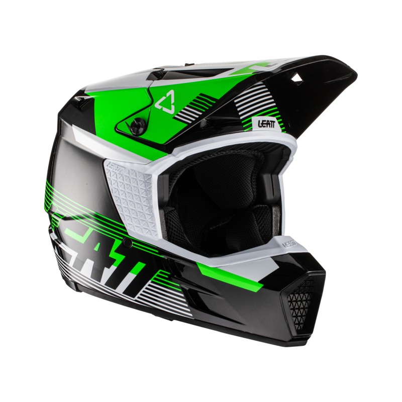 Kask Leatt Moto 3.5 V22 czarno-zielony rozmiar XL
