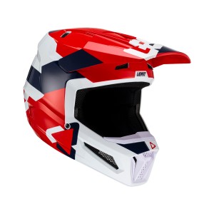 Kask Leatt Moto 2.5 V23 Royal Granatowy/Czerwony/Biały Rozmiar M