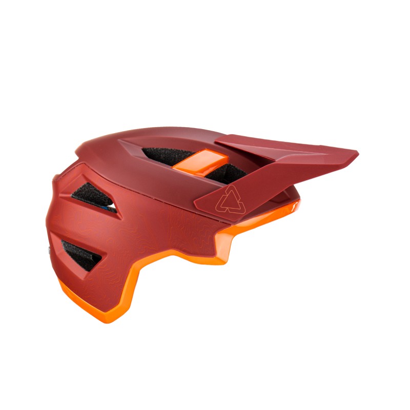 Kask rowerowy Leatt MTB AllMtn 3.0 V23 - kolor bordowy/pomarańczowy, rozmiar L