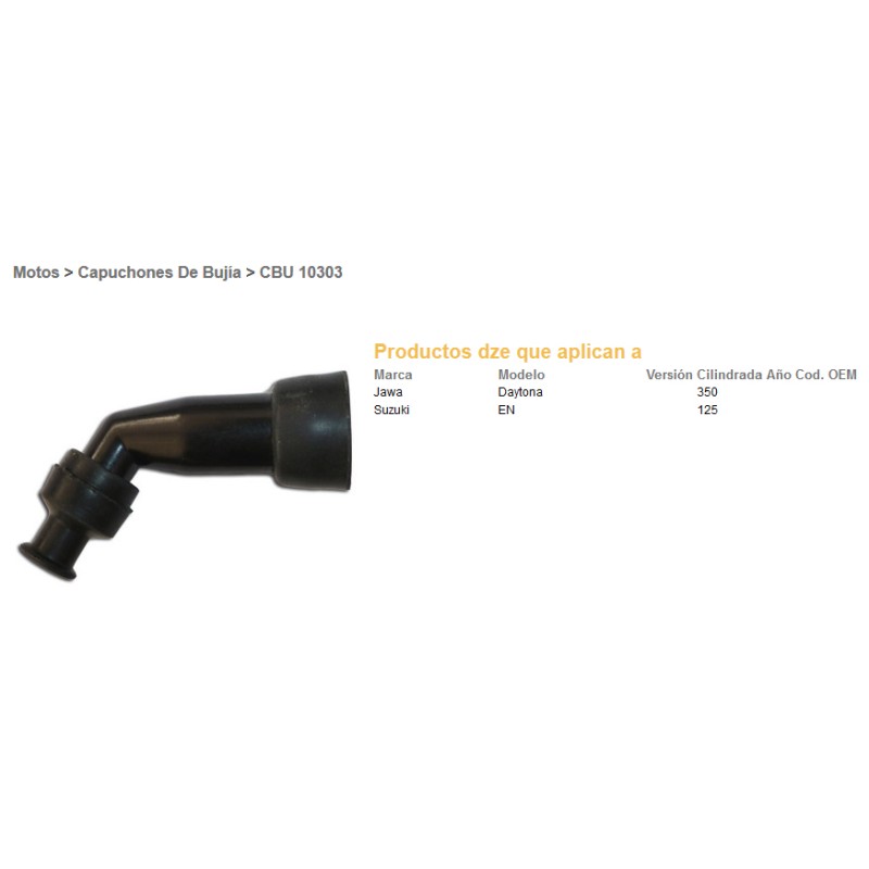 Fajka na świecę ebonitowa, kąt 120 stopni, gwint (chińskie skutery) uniwersalna