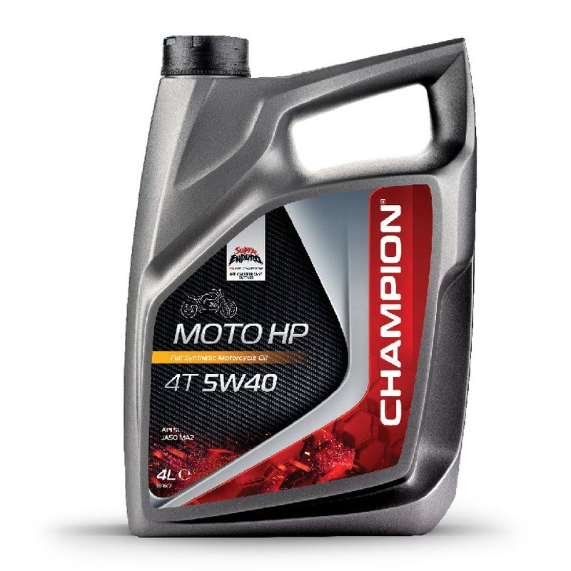 Champion Olej Silnikowy Moto HP 4T 5W40 4L MA2 Półsyntetyczny - Akc