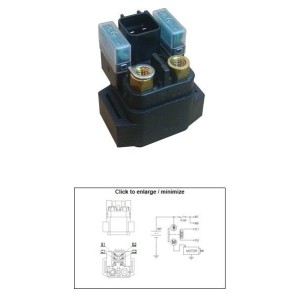 DZE Przekaźnik Rozrusznika Yamaha YFM 125/250/700 Raptor, YXR 450 Rhino