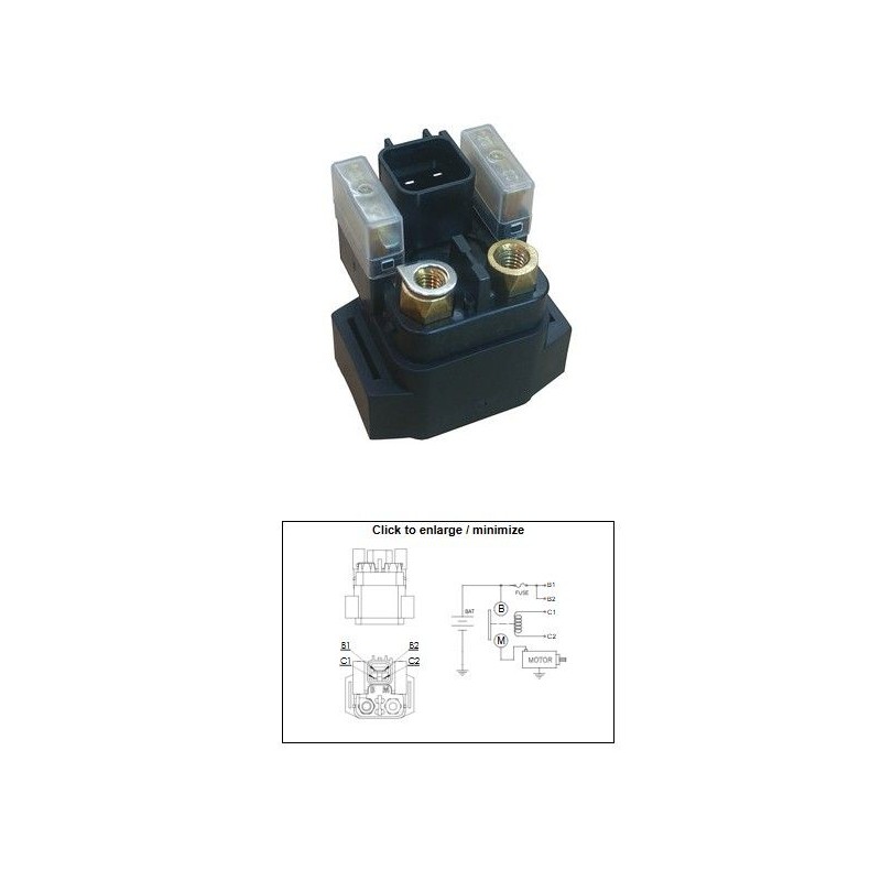 DZE PRZEKAŹNIK ROZRUSZNIKA SUZUKI GZ 250 MARAUDER '99-'10; LT-F 250 KING QUAD '13; LT-F 250 OZARK '02-'12; LT-Z 250 QUADSPORT