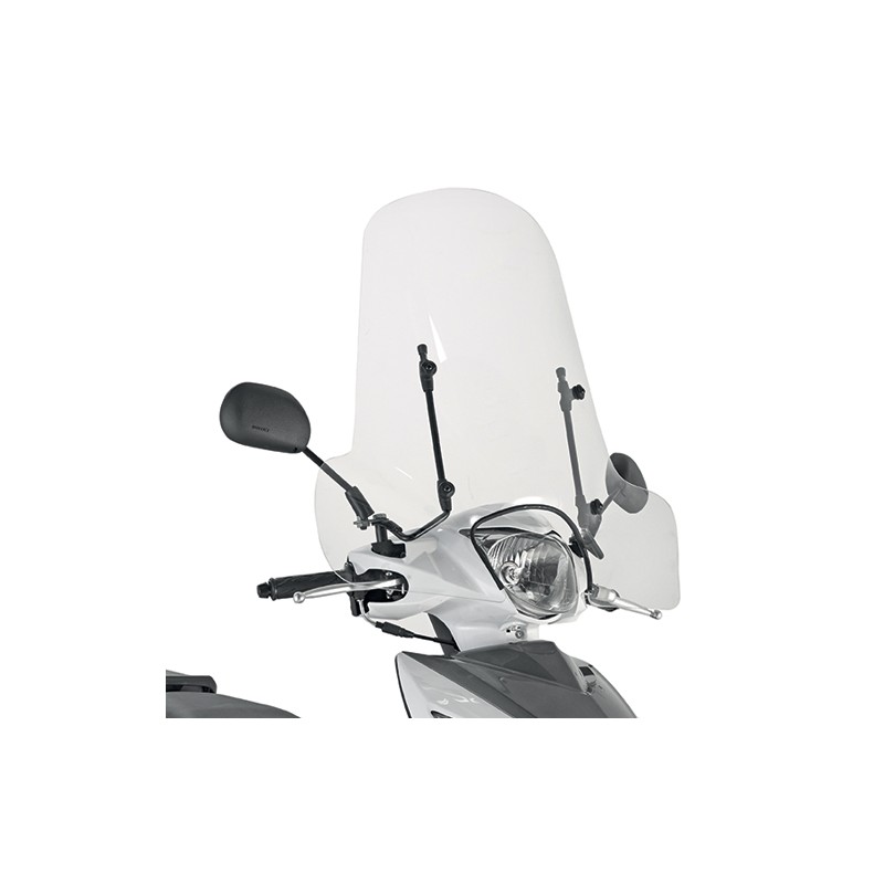 Szyba Kappa do skuterów Keeway, Piaggio, Peugeot, Sym, Suzuki 50,8x66 cm - przezroczysta