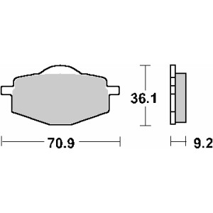 Klocki hamulcowe ceramiczne do Yamaha Crypton 105 '98-'04, Cygnus 50 '96-'01, DT 50R '89-'97