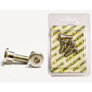 CC Śruby tarczy hamulcowej tył Honda CR/CRF (4szt.) M8, Płaskie-Imbus, 10,9 HRC