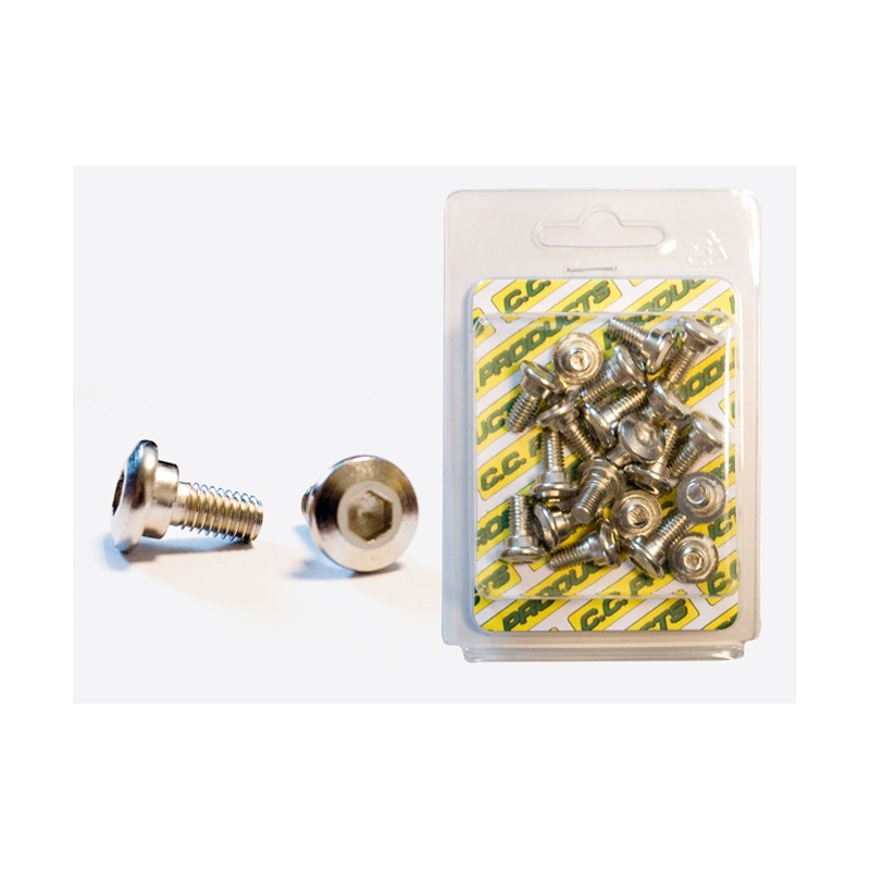 CC Śruby Tarczy Hamulcowej Przód Kawasaki KX/KXF (20szt.) M6, Płaskie- Imbus, 10,9HRC (1083-16) (CC Products)