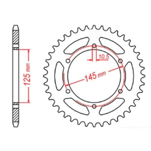 Zębatka tylna 48T Yamaha XJ 600 Diversion 95-03 (JTR855.48)