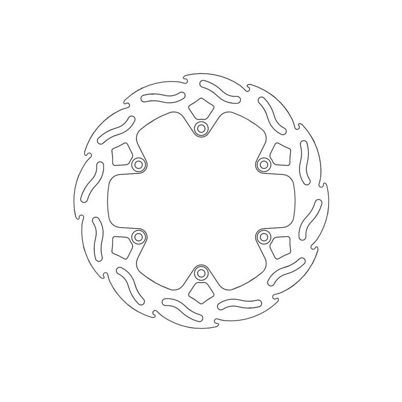 Tarcza hamulcowa tył do KTM i Husaberg 220 mm - 4,4 mm grubości