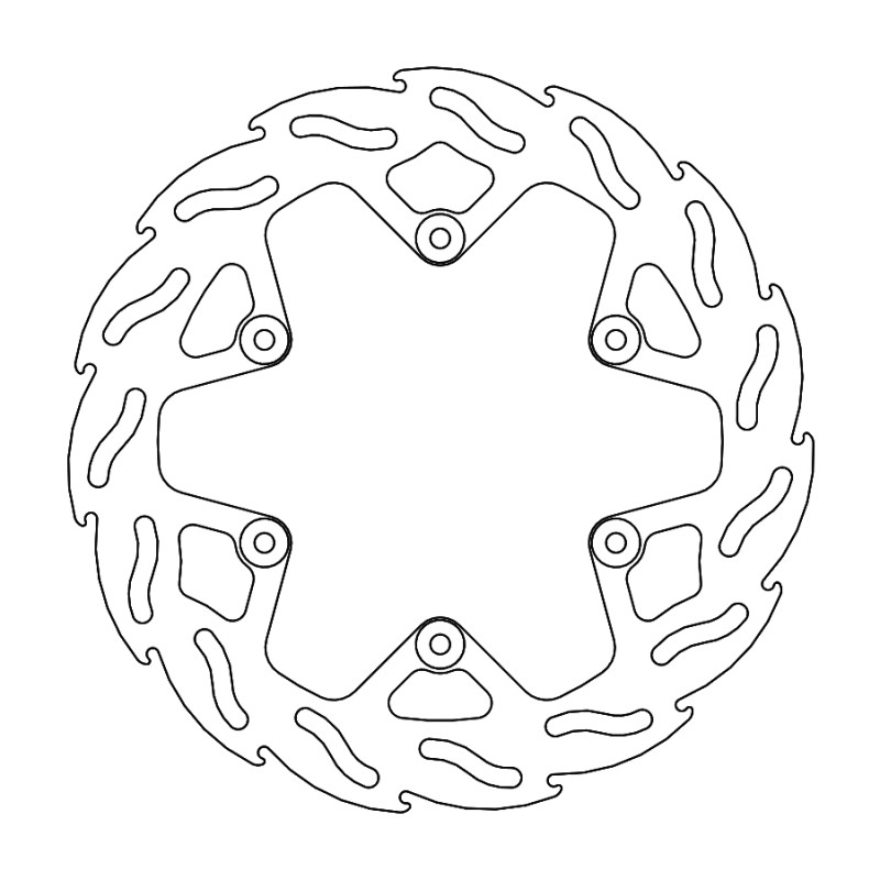 Tarcza hamulcowa tylna 245mm do Yamaha YZ/YZF 125/250/450 '16-, WRF 250 '17-'19, 450 '16-'18