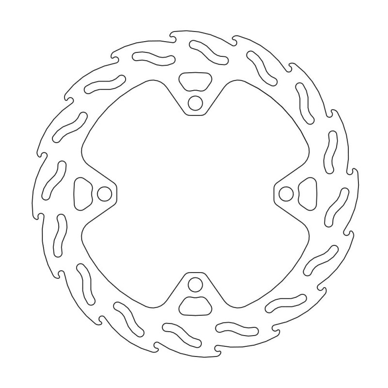 Tarcza hamulcowa tył do Kawasaki KX/KXF - 240mm, 4,4mm grubości