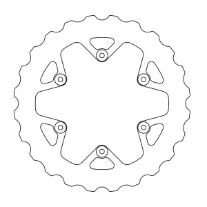 Tarcza hamulcowa tył MOTO-MASTER Mud Series 245mm Yamaha YZ 125 '02-'18, YZ 250 '02-'20, YZF 250/450 '02-