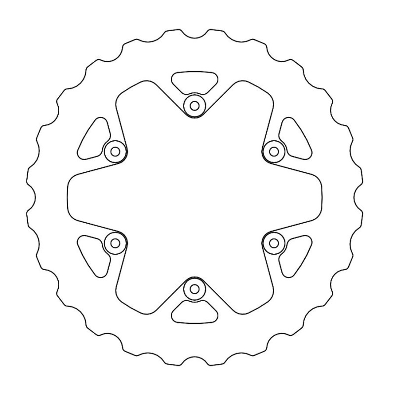 Tarcza hamulcowa tył MOTO-MASTER Mud Series 245mm Yamaha YZ 125 '02-'18, YZ 250 '02-'20, YZF 250/450 '02-