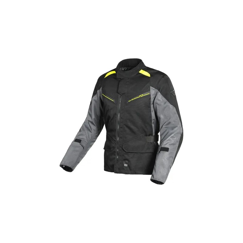 Kurtka motocyklowa MACNA Murano czarno-szara-żółta M - Wyprzedaż!