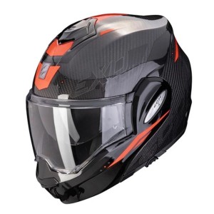 Scorpion Kask Szczękowy (Szcęka do Tyłu) Exo-Tech Carbon Rover BK-Red Kolor Czarny/Czerwony Rozmiar XL