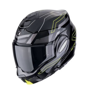 Kask szczękowy SCORPION EXO-TECH EVO CONQUER BLACK/NEON YELLOW