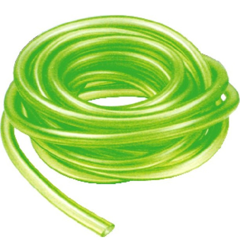 Przewód paliwa przeźroczysty 7x12mm zielony - 5 metrów