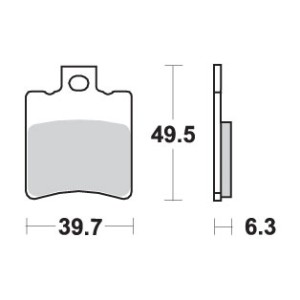 Klocki hamulcowe SBS KH193 Street Standart Ceramic - kolor czarny