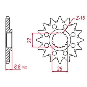 GROSSKOPF PROMOCJA ZĘBATKA PRZEDNIA 1248 13 (124813) BETA KTM HUSQVARNA HUSABERG GAS