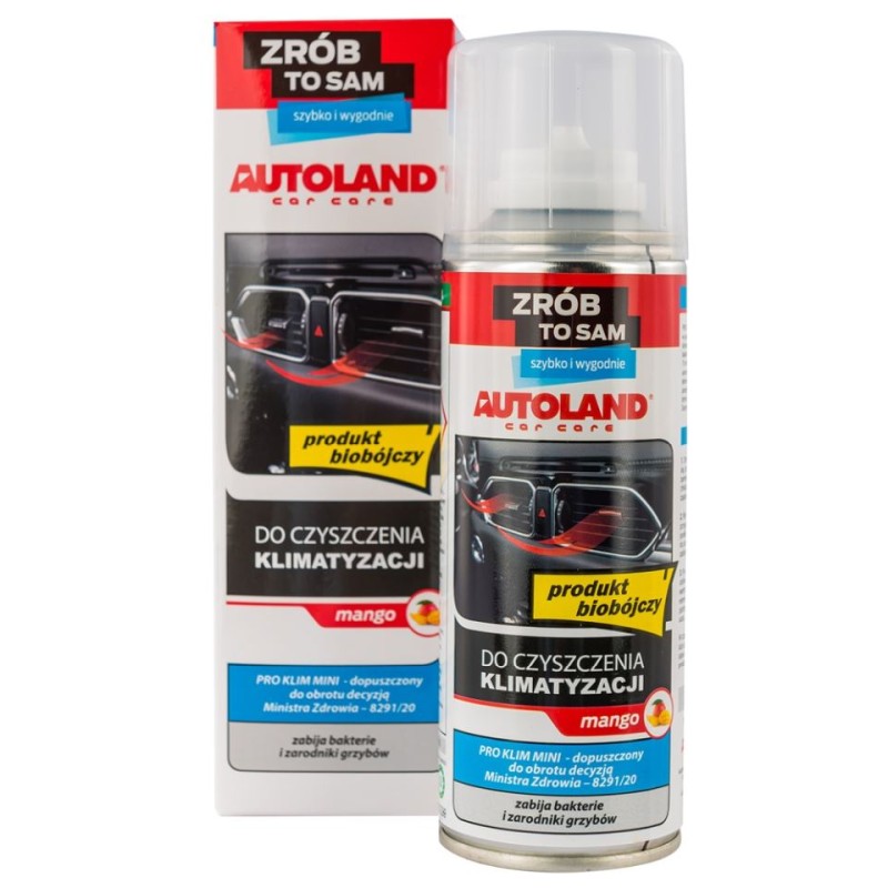 AUTOLAND Środek do Czyszczenia Klimatyzacji Mango 0,2L - Skuteczne usuwanie brzydkich zapachów
