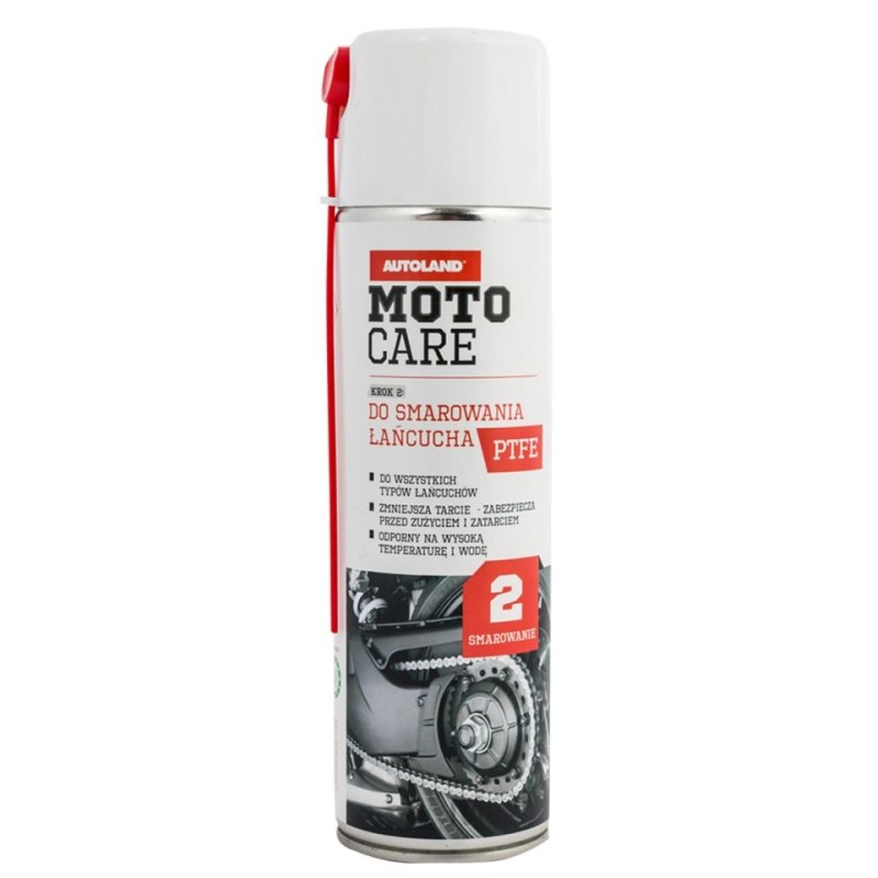 Autoland Motocare Biały Smar PTFE do Łańcuchów 0,5L (12)